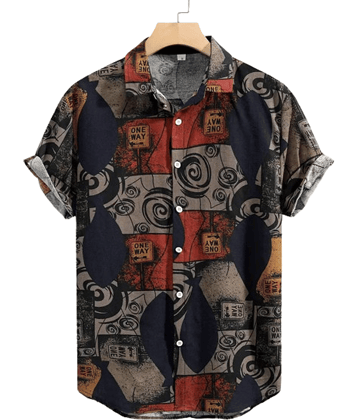 AAPSKA Rayon Flex Regular Fit Printed Half Sleeves Men's Casual Shirt - Blue ( Pack of 1 )