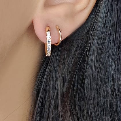 Mavis Coil Earrings- Rose gold