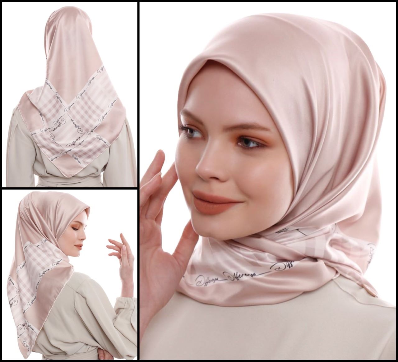 SQUARE SILK CREPE SCARFS