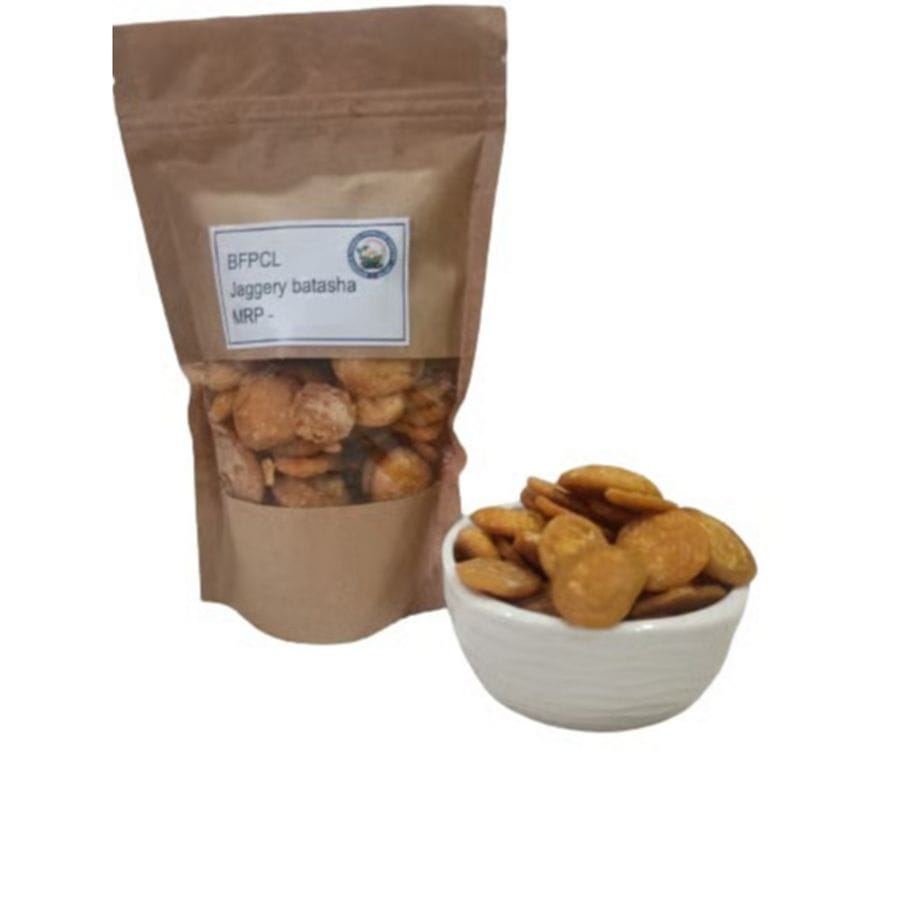 Yellow Sweet Batasha/Batase | Sugar Candy for Worship - 100 Grams - 100 gm