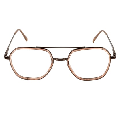 TERRY & CO Zero Power Blue Cut Eyeglasses | Metal Frame | Medium Size | Anti-Reflective, UV Protection, Lightweight | Spring Hinges | Unisex