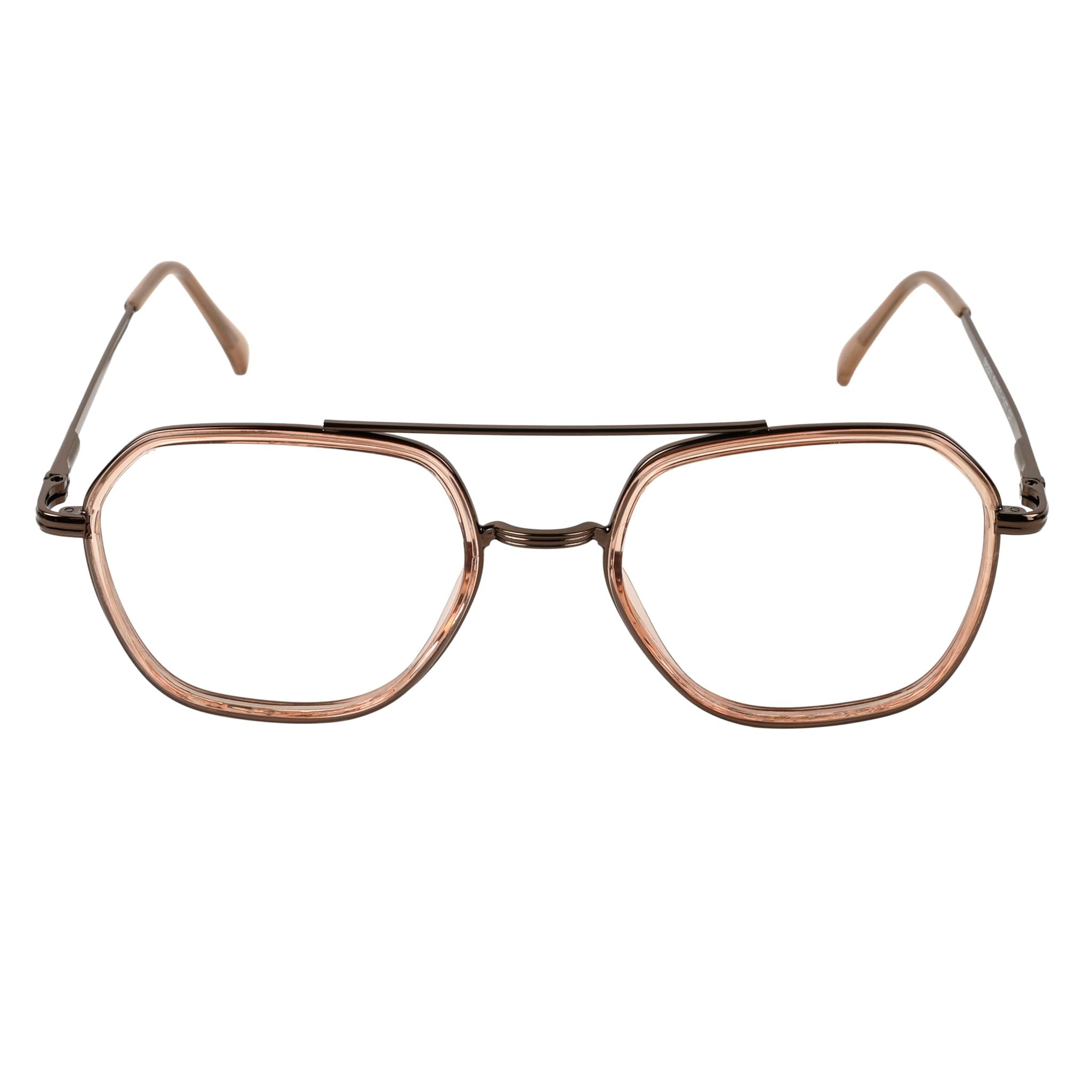 TERRY & CO Zero Power Blue Cut Eyeglasses | Metal Frame | Medium Size | Anti-Reflective, UV Protection, Lightweight | Spring Hinges | Unisex