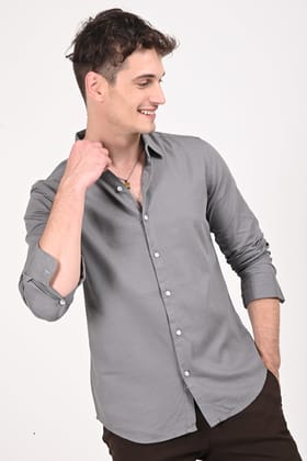 Gray Urban Grid Shirt-S