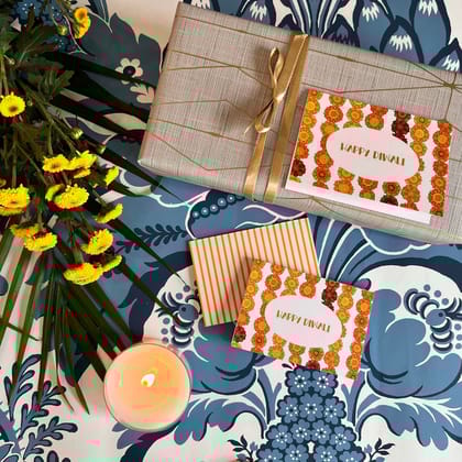 Folded Card - Marigolds-Set of 25