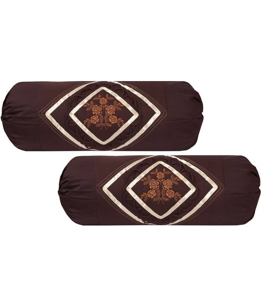 MAHALUXMI COLLECTION Set of 2 Cotton Bolster Covers