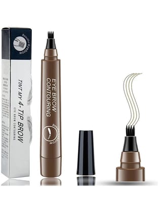 Adbeni Eyebrow Pen with a 4 Micro-Fork Brow Eyebrow Kit Dark Brown 50 g