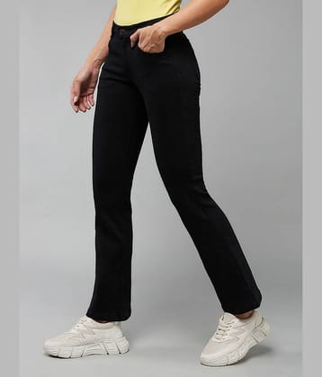 Dolce Crudo - Black Denim Wide Leg Women's Jeans ( Pack of 1 )