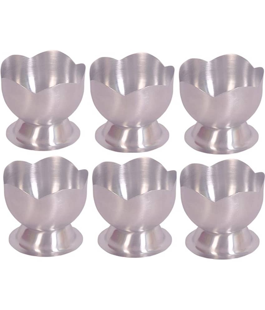 Dynore Stainless Steel Ice Cream Cup Set Of 6
