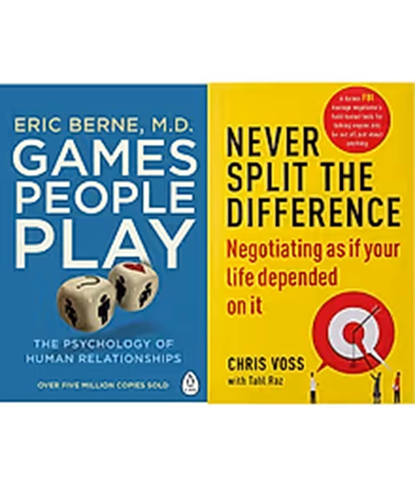 Combo of 2 book Games People, Play & Never Split the Difference (COMBO)