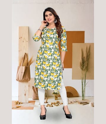 KETAKI FASHION Pack of 1 Crepe Printed Straight Women's Kurti - ( Multicolor )