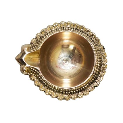 MAYAPURI Handcrafted Diya, Traditional Pradip, Decorative Brass Oil Lamp | Diwali Decorations