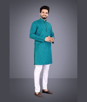 Nofilter Orange Cotton Blend Men's Regular Kurta ( Pack of 1 )