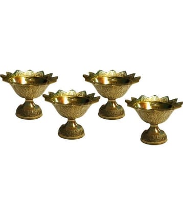 Heaven Decor Diya 4 4 Piece ( Pack of 4 )