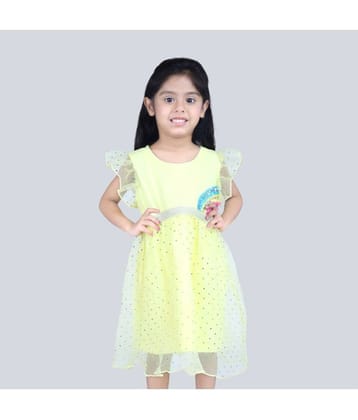 Kidzee Kingdom Cotton Frock For Girls ( Pack of 1 , Yellow )