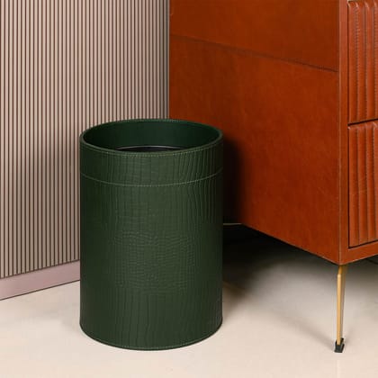 Sterling Wastebin With Metal Inner Green-Green