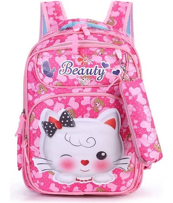 Tinytot 30 Ltrs Pink School Bag for Boys & Girls