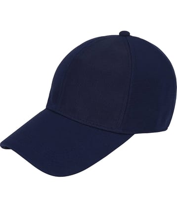 Zacharias - Navy Cotton Blend Men's Cap ( Pack of 1 )