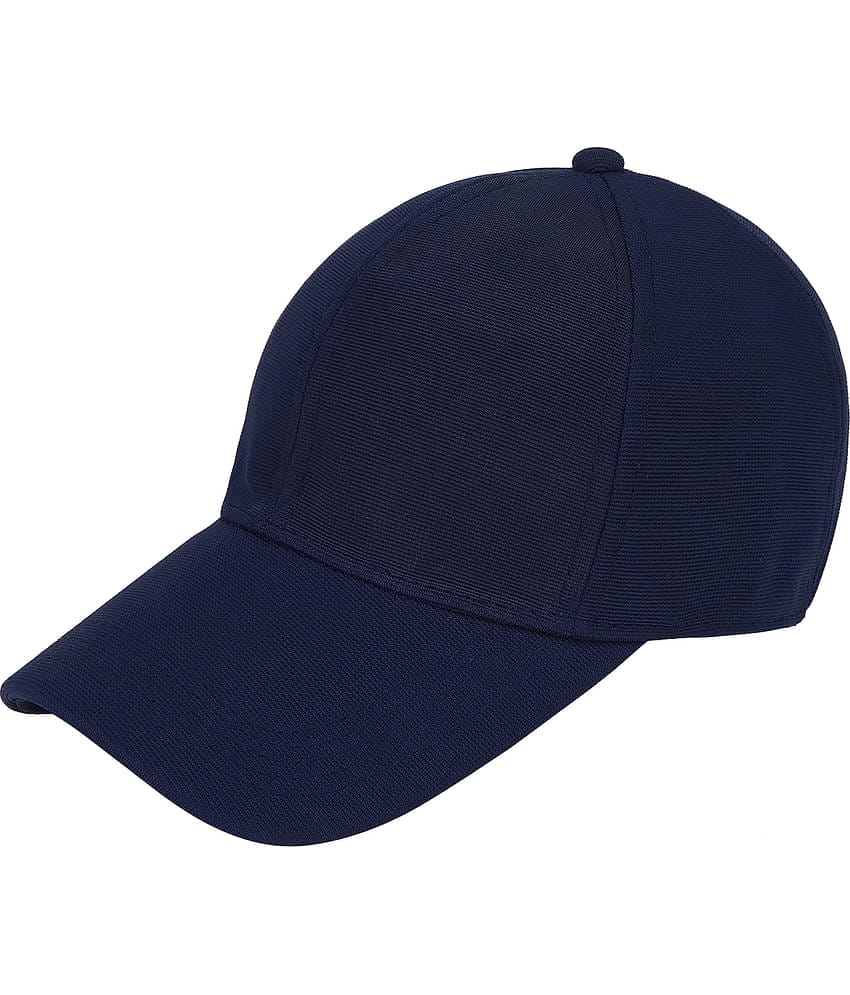 Zacharias - Navy Cotton Blend Men's Cap ( Pack of 1 )