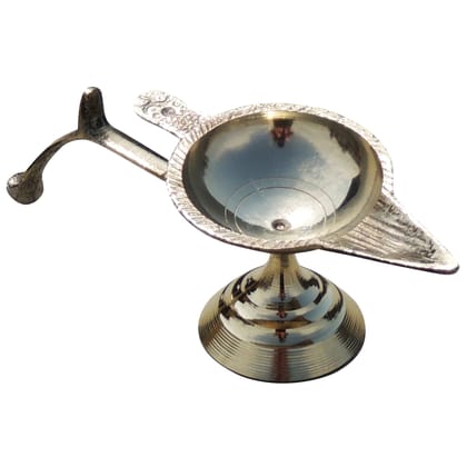 Brass EK batti Arti Deepak No. 3 (ZMAS145 C)