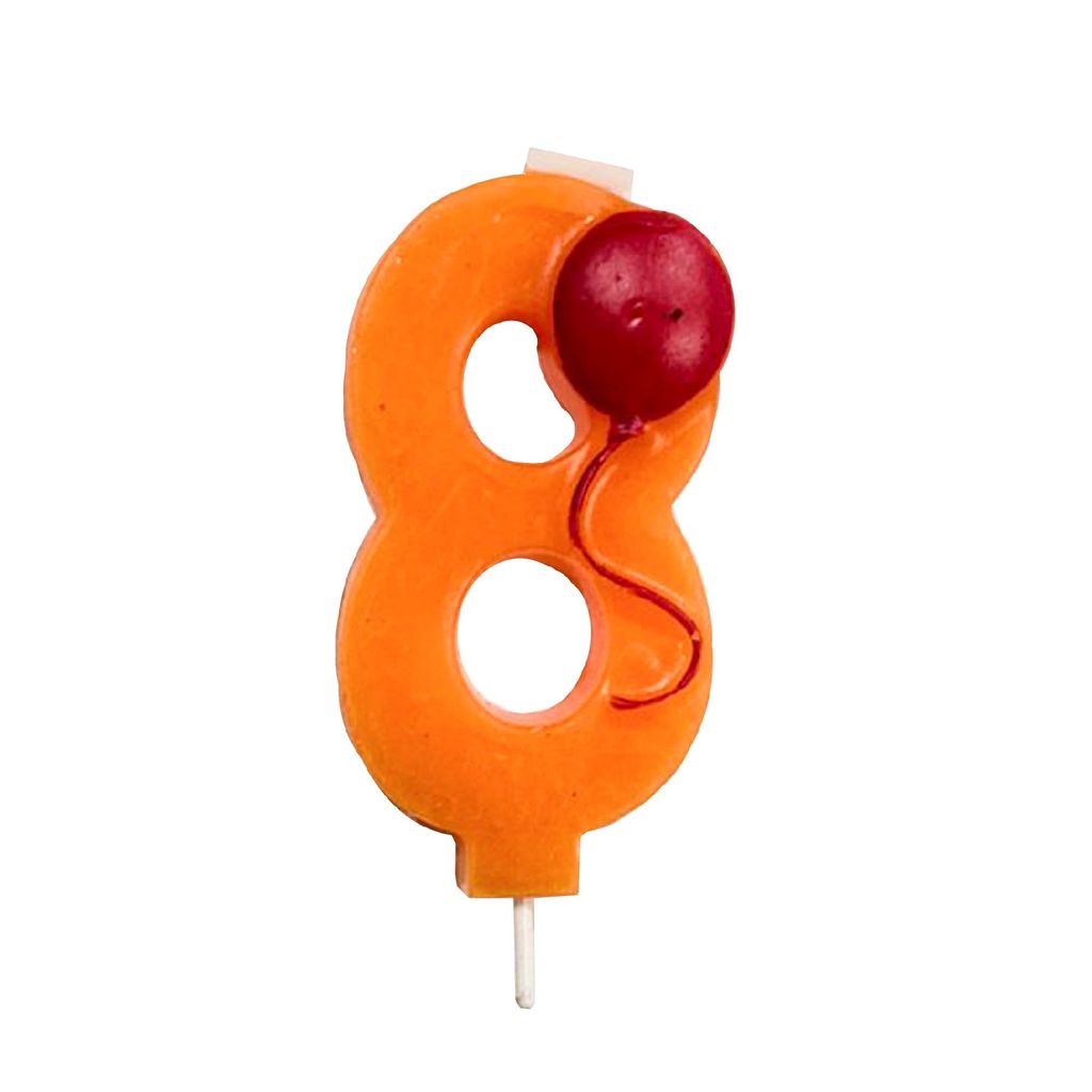 BALLOON CANDLE 8 - Party and Festive Needs | Buy online on ZillyBuy