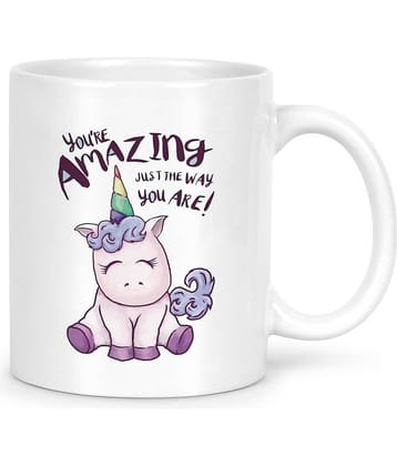 Idream Quote Printed Ceramic Coffee Mug 1 Pcs 330 mL