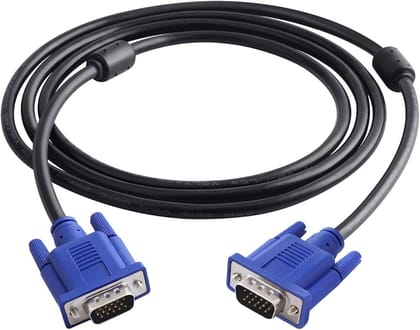 Sage VGA to VGA Cable 1.5 M Support PC/Monitor/LCD/LED,Plasma,Projector,TFT. VGA to VGA Converter Adapter Cable (Set Of 1),Blue