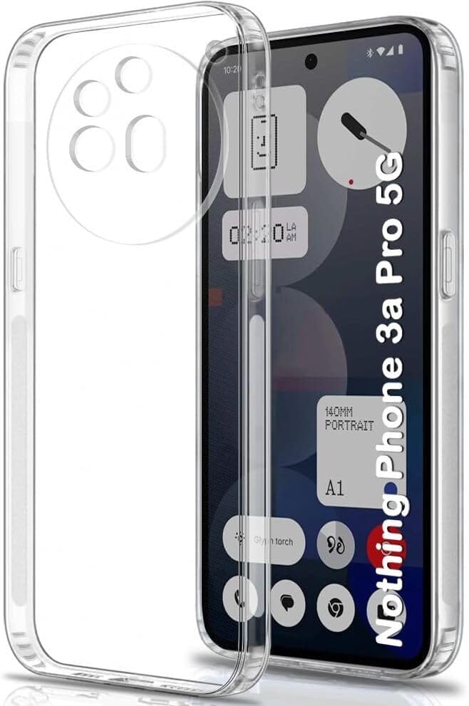 PLUGTECH TPU Ultra Hybrid Clear Camera Protection Back Cover Case for Nothing Phone 3A Pro