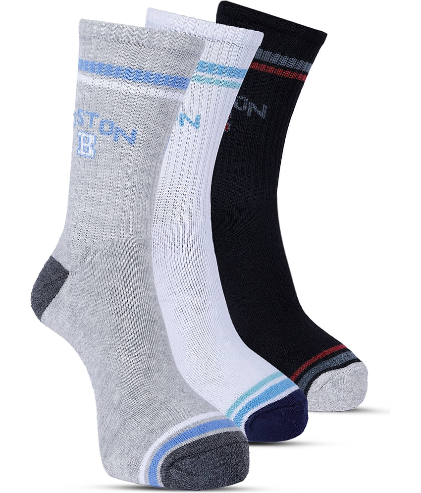 TF Pack of 3 Men's Terry Full Length Socks ( Multicolor )