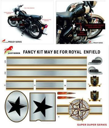 Just Rider Royal Enfield Bullet In Car Sticker