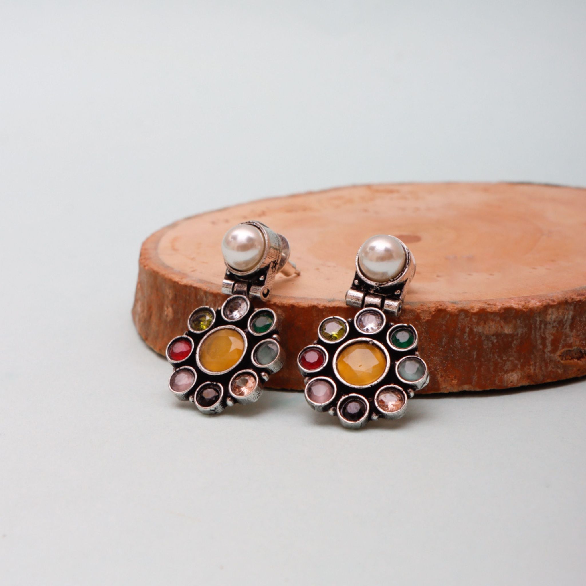 Pearl Colourful Earrings