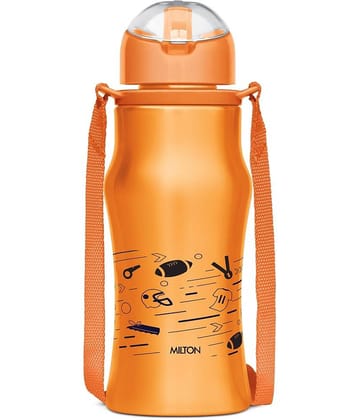 Milton Gaiety 450 Stainless Steel Insulated Water Bottle, 425 ml, Orange