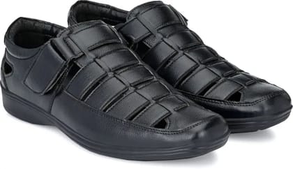 Casual Black Sandals for Men (N)