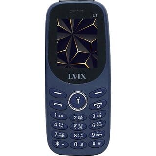 Lvix L1 1709 (Dual Sim, 4.5 Cm (1.77 Inch) Display, 1000 Mah Battery, Blue)