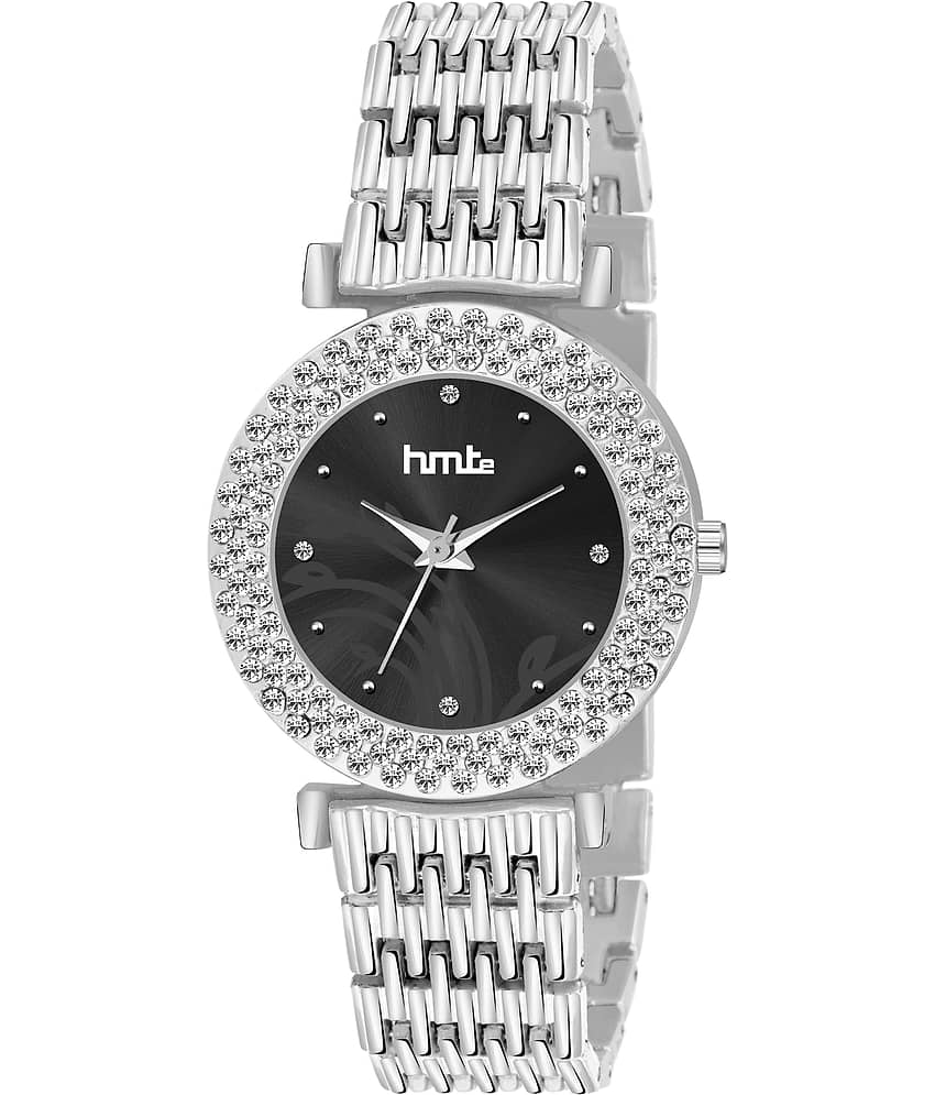 HMTe - Silver Metal Analog Womens Watch