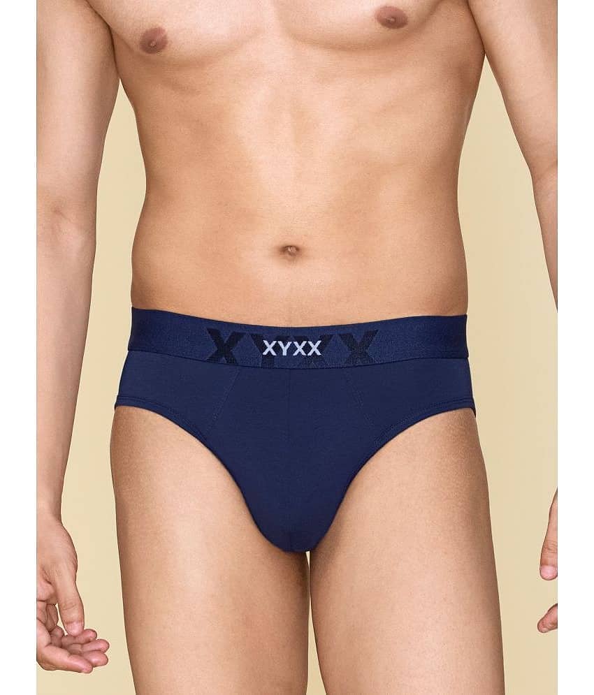 XYXX Pack of 1 Cotton Briefs For Men's ( Blue )