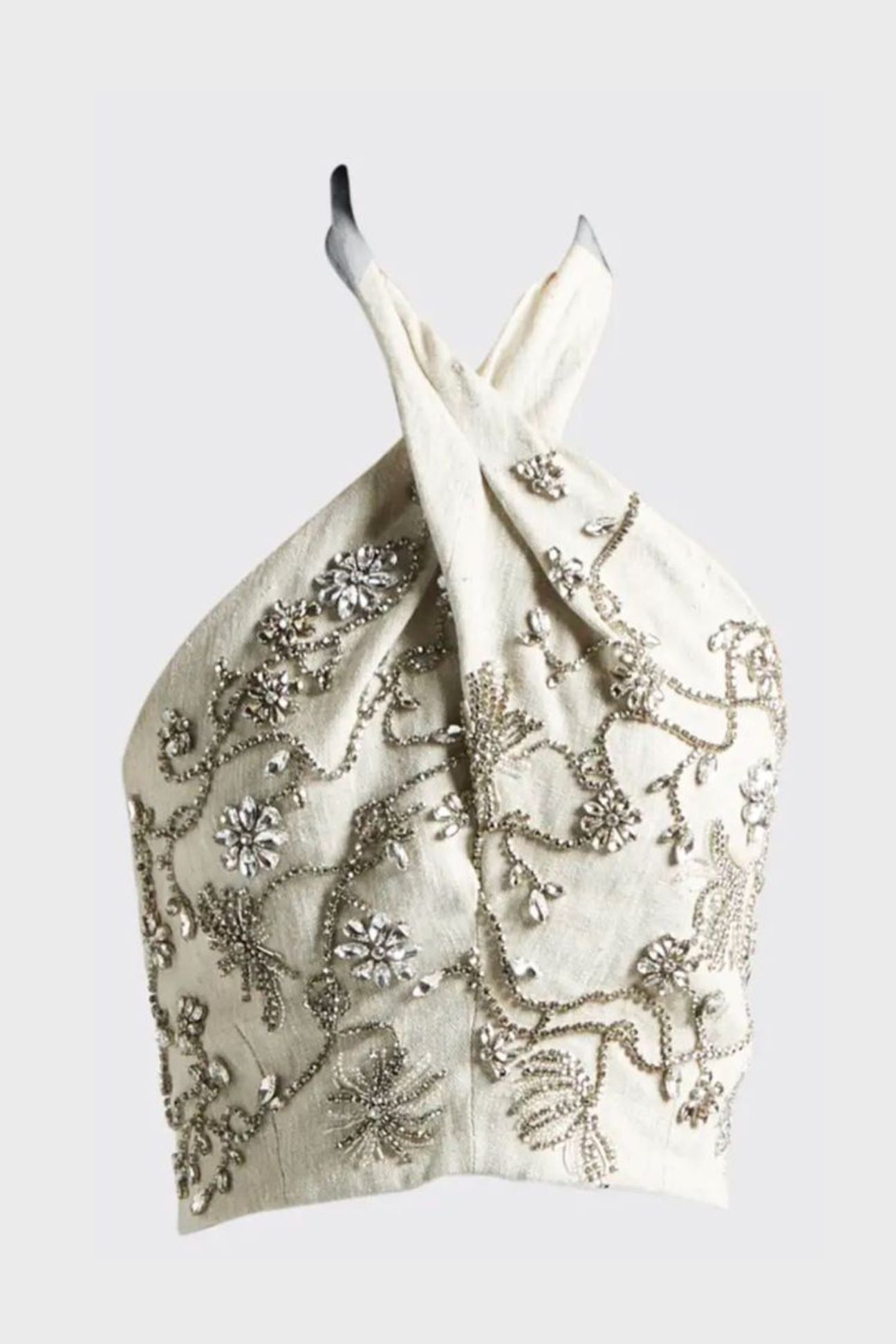 Glamorous Embroidered Halterneck Top-XXS