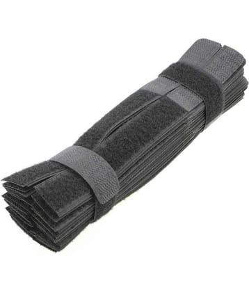 iDreamÂ®  12 pcs Multipurpose Reusable Cable Ties Wire Organizer Curtain Marker Straps Belts Holders-Grey