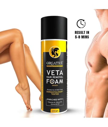 ORGATRE Dermatologist tested Hair Removal Hair Removal Creams for Men & Women 200 ( Pack of 1 )