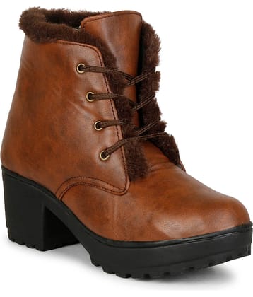 Ishransh - Brown Women's Ankle Length Boots