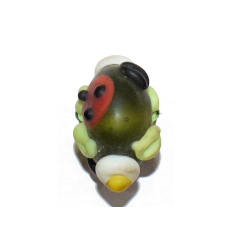 Beadwaala Handmade Fancy Lampwork Glass For Jewelry Making Necklace , Earring and Bracelet (Roundel) SFL-010-Per Packet 25 Pcs / 11X18 MM
