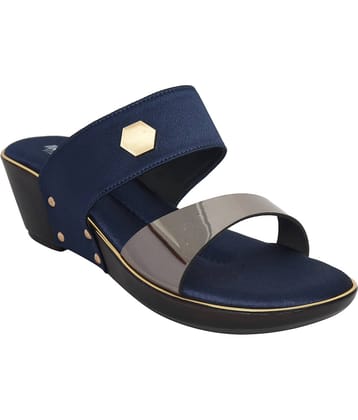 Racecourse - Blue Women's Slip On Heels