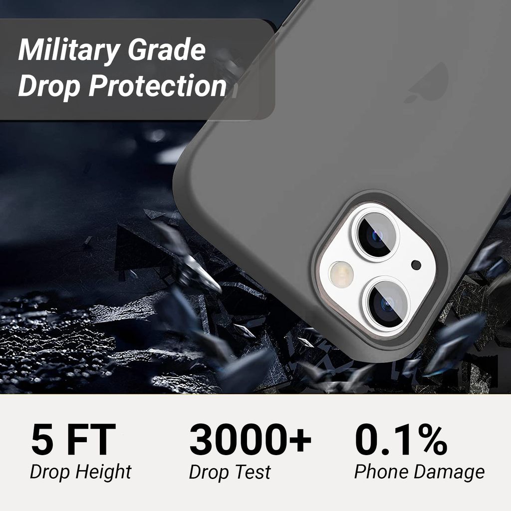 LIRAMARK Liquid Silicone Soft Back Cover Case for Apple iPhone 13 Mini (6.1 Inch)