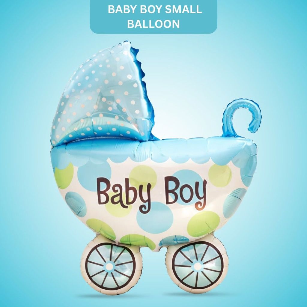 14" Baby Boy Small Balloon on Stick - Party and Festive Needs | Buy online on ZillyBuy