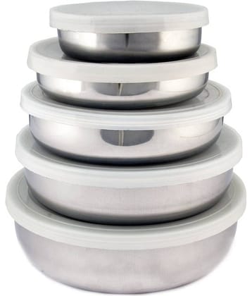 Heluvi Stainless Steel Made Lid Bowl Set of 5