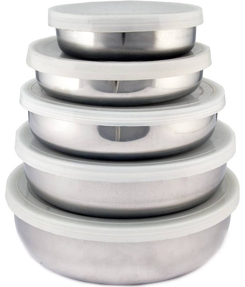 Heluvi Stainless Steel Made Lid Bowl Set of 5