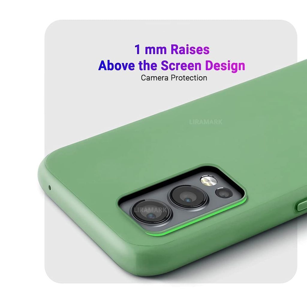 LIRAMARK Liquid Silicone Soft Back Cover Case for OnePlus Nord 2 5G