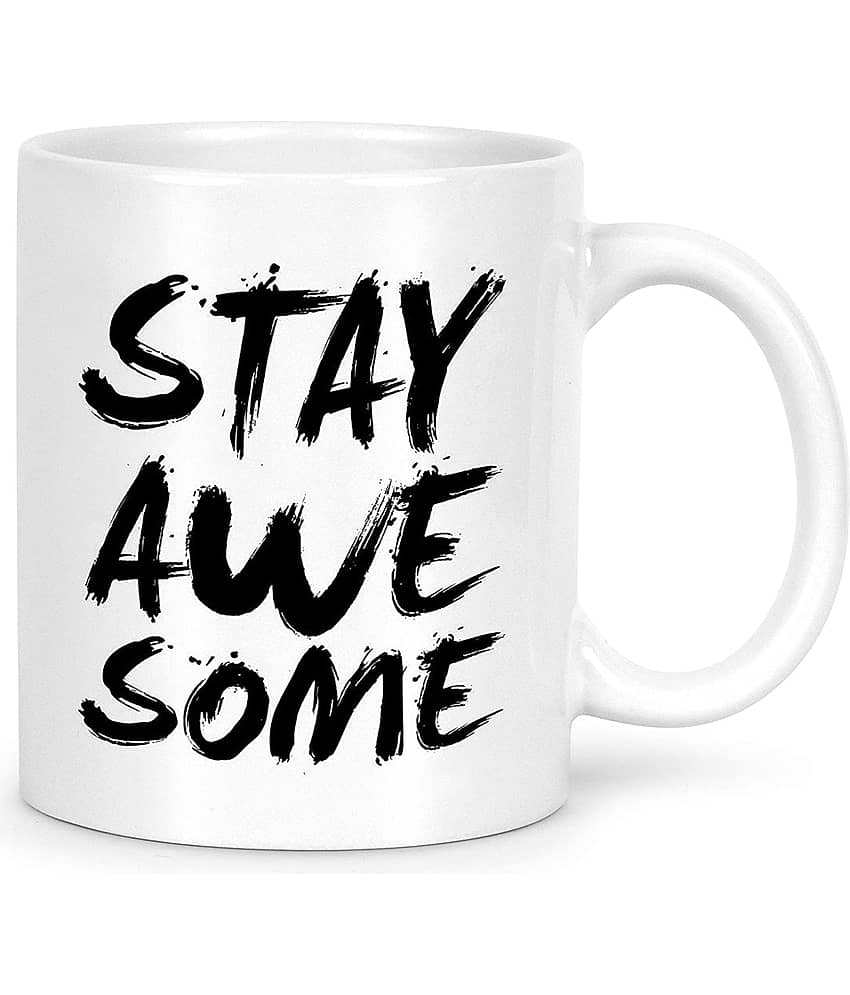 Idream Quote Printed Ceramic Coffee Mug 1 Pcs 330 mL