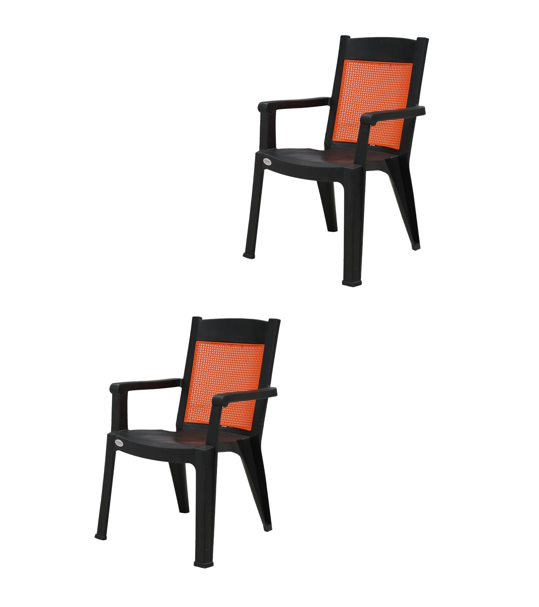 Supreme Furniture Kingdom Plastic Armless Stylish Chair Suitable for Home, Office, Hotel, Resort, Restaurant, Indoor and Outdoor