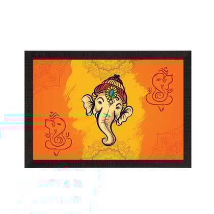 Lord Ganesha Satin Matt Texture UV Art Painting