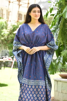 Hand Block printed KAFTAN 100% Pure cotton